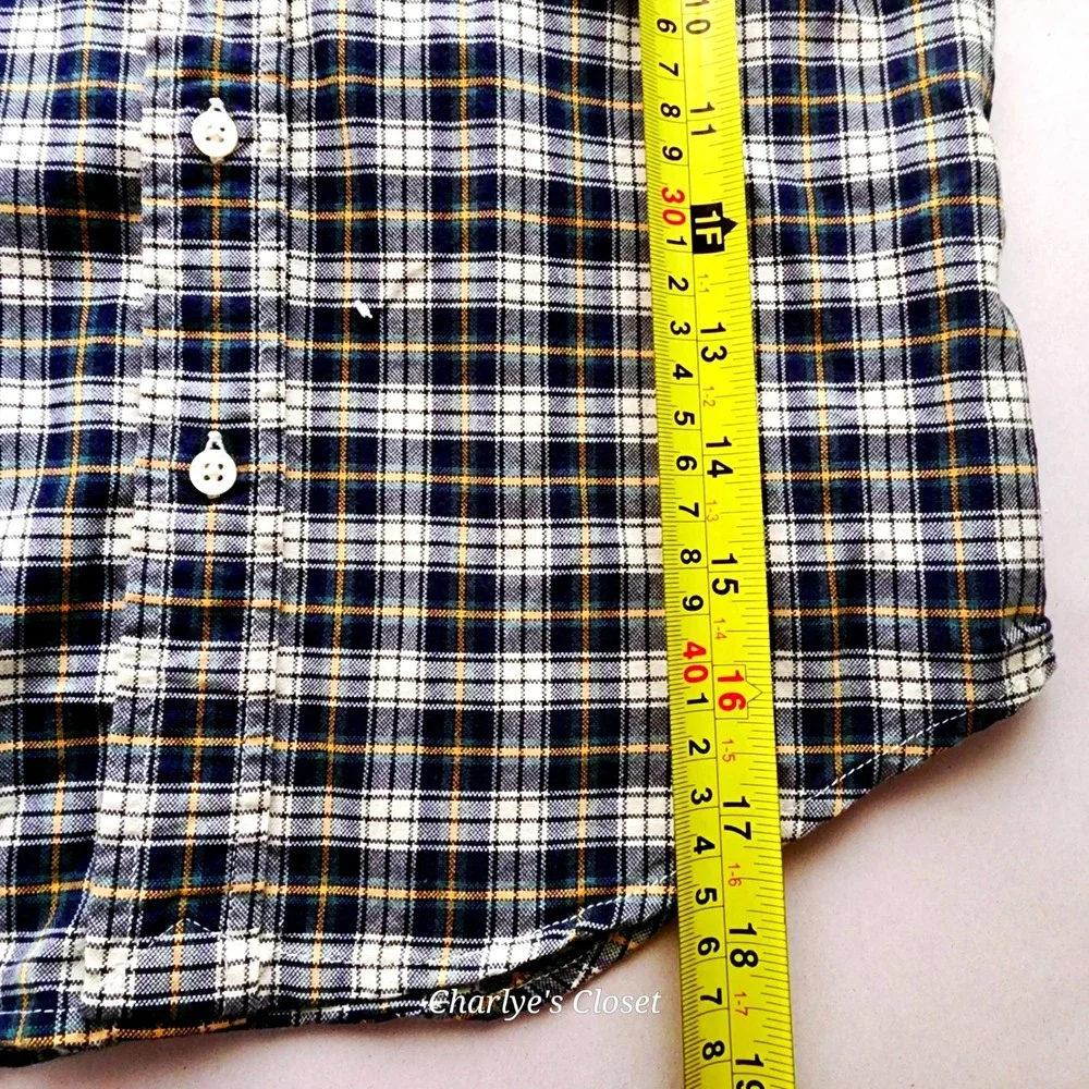 Ralph Lauren Boys Plaid Button Down Shirt 4| Back 2 School‎ Pics Preppy Playdate
